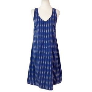 Calypso St Barth Blue Ikat Sleeveless Dress size Small